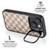 Neutral Checkered iPhone 14 Kickstand Case